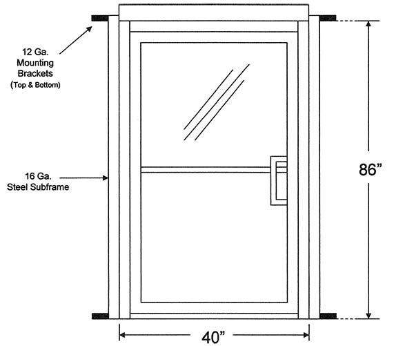 Measure Rough Opening for Commercial Glass Storefront Doors