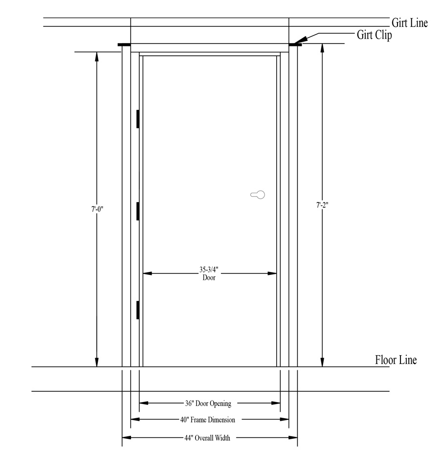 Measuring Steel Entry Doors